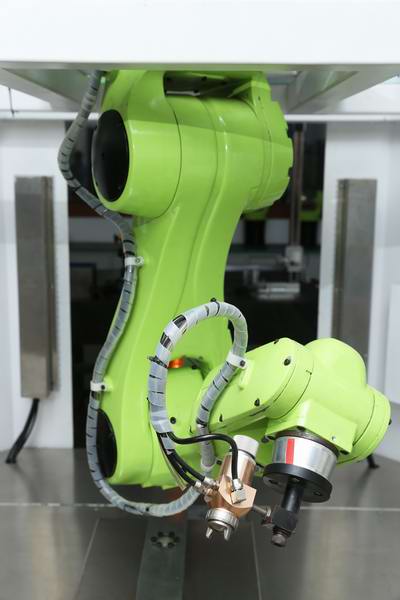 Spraying robot work control process